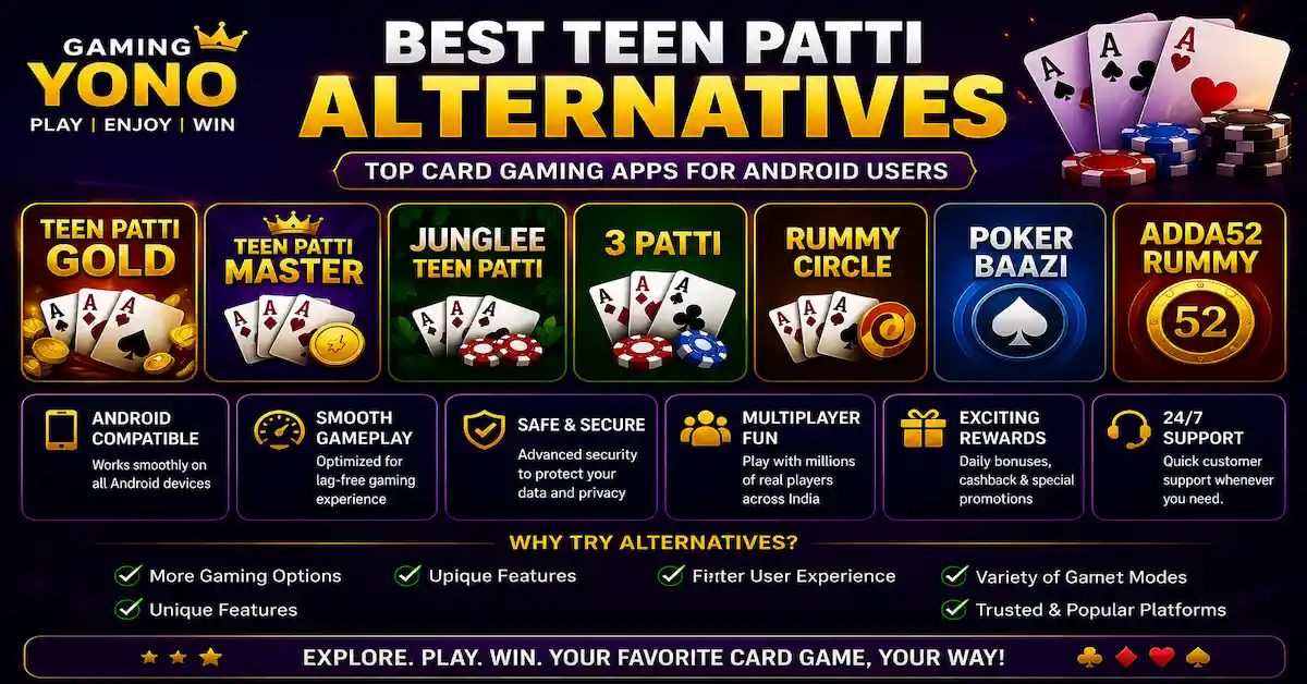 Best Teen Patti Alternatives