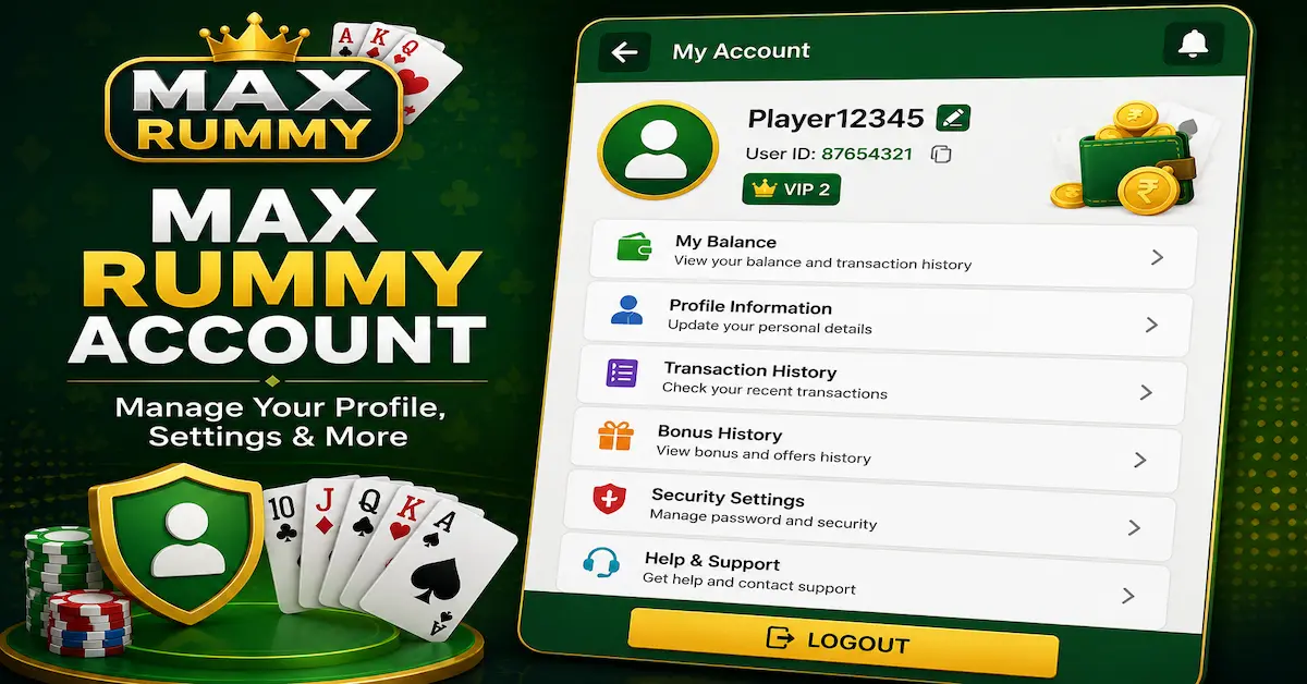 Max Rummy Account