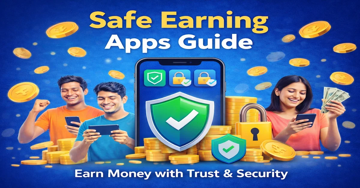 Safe earning apps guide in India 2026